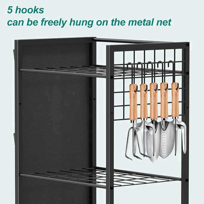 YBING Garden Tool Organizer, Yard Tool Stand - Image 5