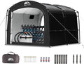 Happy Travel Bike Storage Tent, Outdoor 8×7×6.3ft Large 2-in-1 Portable Shed by HappyTravel
