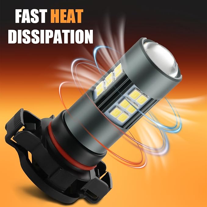 5202 5201 LED Bulbs, PS19W Fog Light 6500K Cool White - Image 5