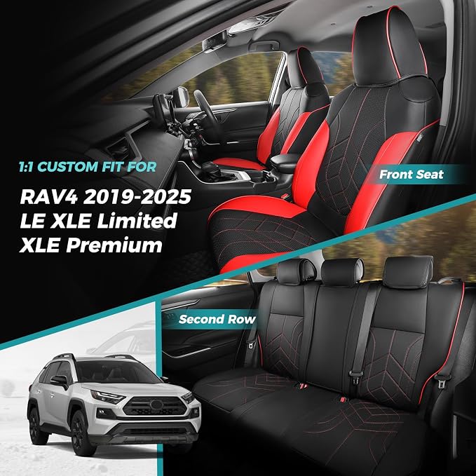 for Toyota RAV4 Seat Covers 2019 2020 2021 2022 2023 2024 2025 RAV 4 LE XLE - Image 7