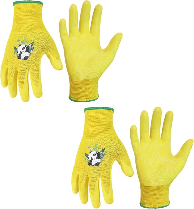HANDLANDY 2 Pairs Kids Gardening Gloves, Toddler Children Garden Yard Work by HANDLANDY