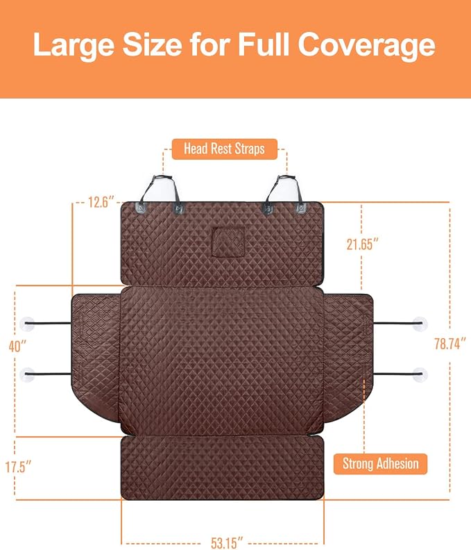 PETICON SUV Cargo Liner for Dogs, Waterproof Pet Cargo Cover Dog Seat Mat for - Image 5