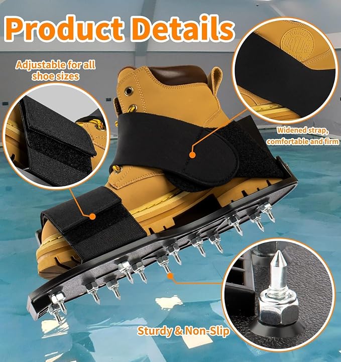 Epoxy Floor Spiked Shoes Fully Assembled Gunite Spiked Shoes - Image 4