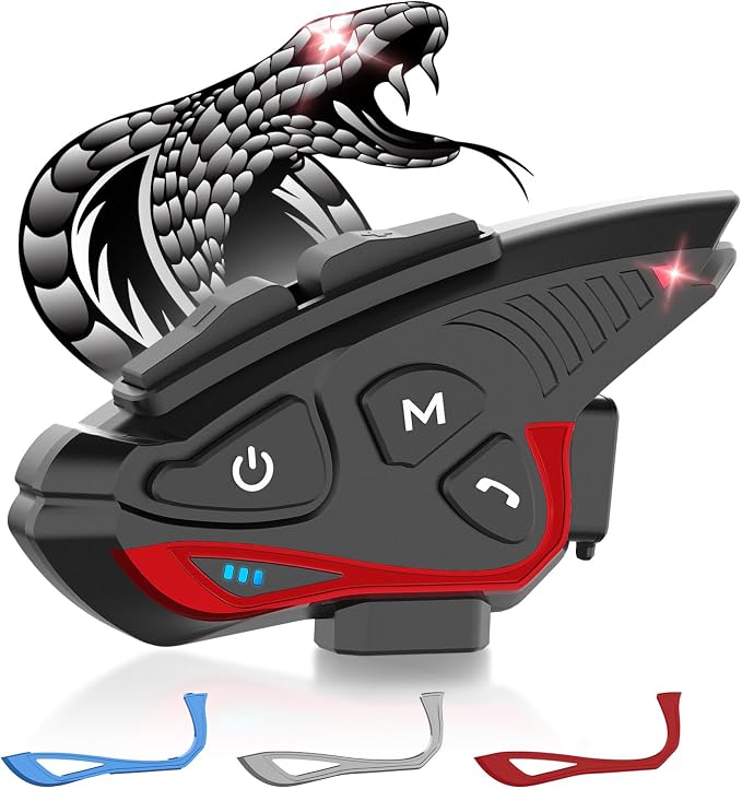 Moman Motorcycle Intercom Headset, CP-S 8 Riders 2000M Group Helmet by Moman