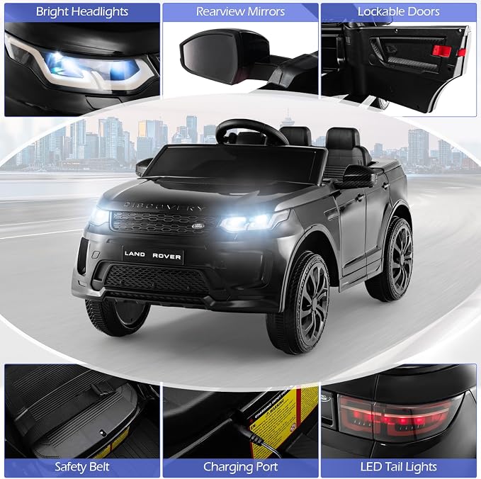 Costzon 12V Kids Ride On Car, Licensed Land Rover Electric Vehicle w/Remote - Image 7