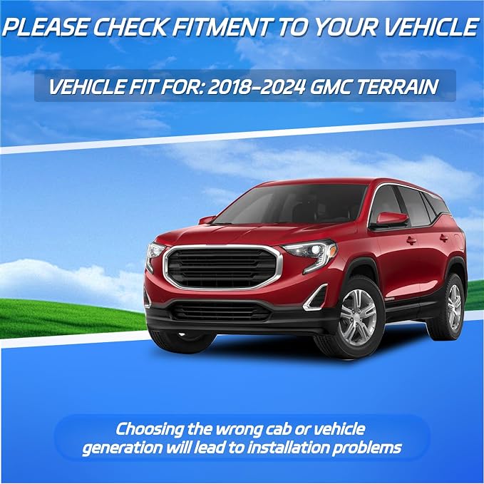 Window Visor Fit for GMC Terrain 2018-2024, in Channel Window Rain Guards - Image 3