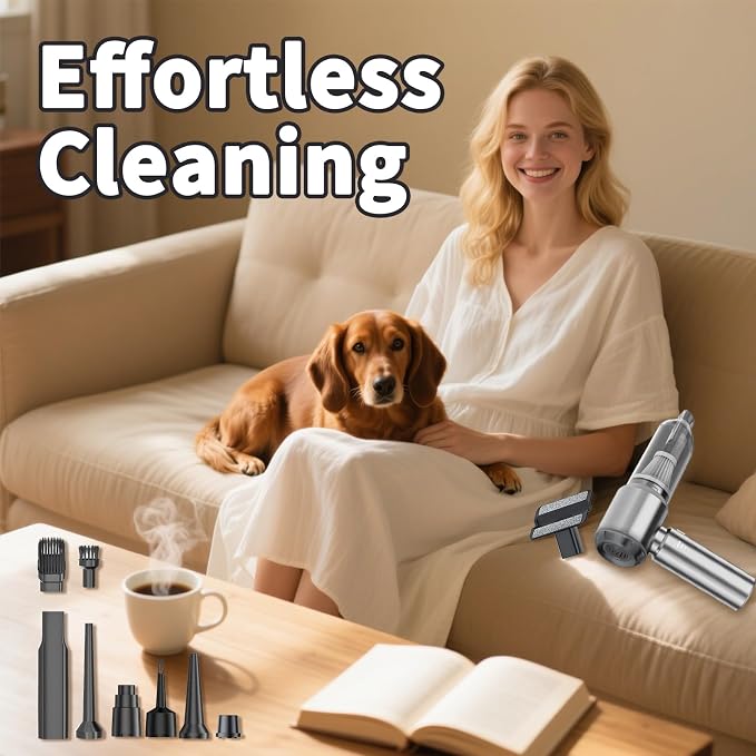 Handheld Car Vacuum Cleaner Cordless, 21000Pa High Power Hand Held 3-Speed - Image 6