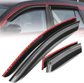 Auto Dynasty Set of 4 Carbon Fiber Pattern Window Visors Compatible by AutoDynasty