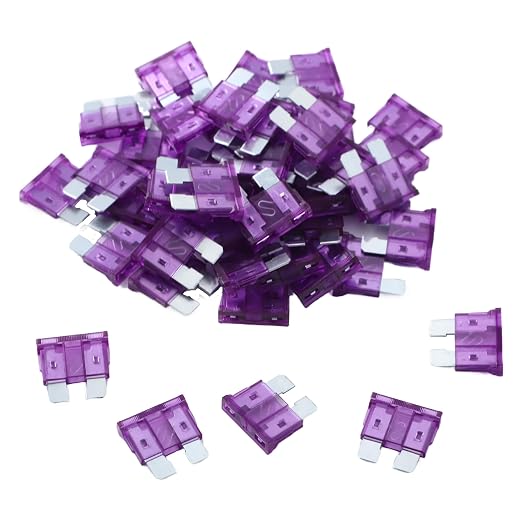 100 Pack Auto Fuses 3 AMP ATC/ATO Standard Regular Fuse Blade 3A Car Truck Boat by JESUNK