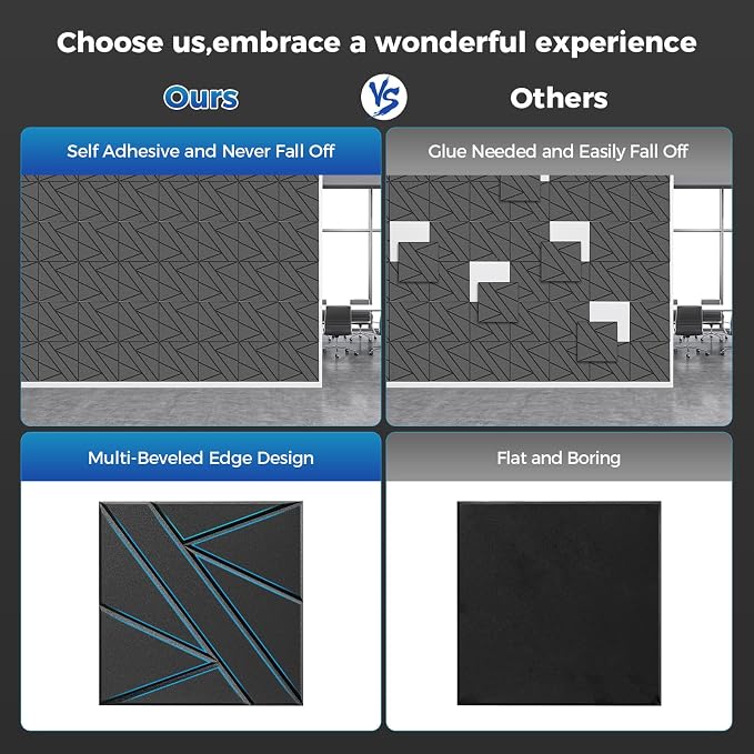 【20 Pack】 Acoustic Panels Self-Adhesive - Image 5