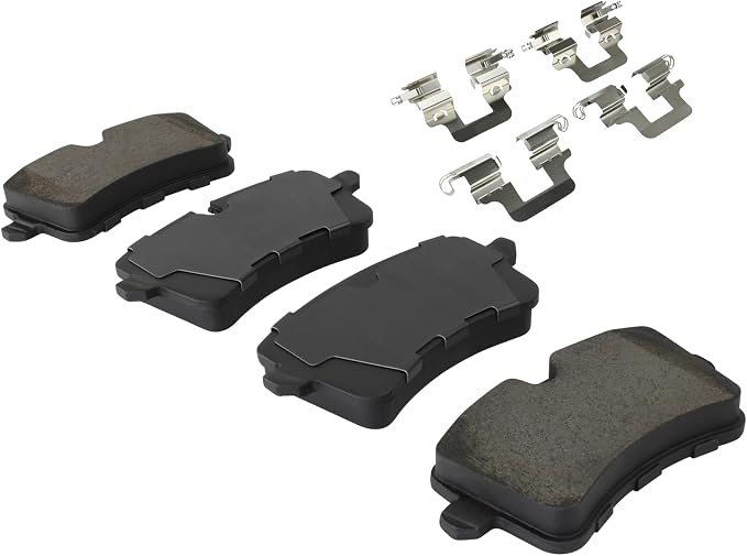 Premium Semi-Metallic Rear Brake Pads Compatible - Image 2