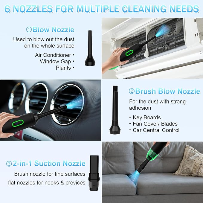 AVCNUJ Handheld Vacuum Cordless, 14000PA Strong Suction - Image 6