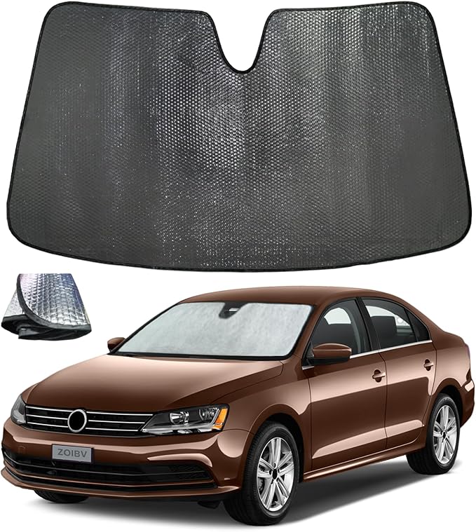 Windshield Sun Shade for Volkswagen VW Jetta 2011-2018 by ZOIBVCARSUNSHADE