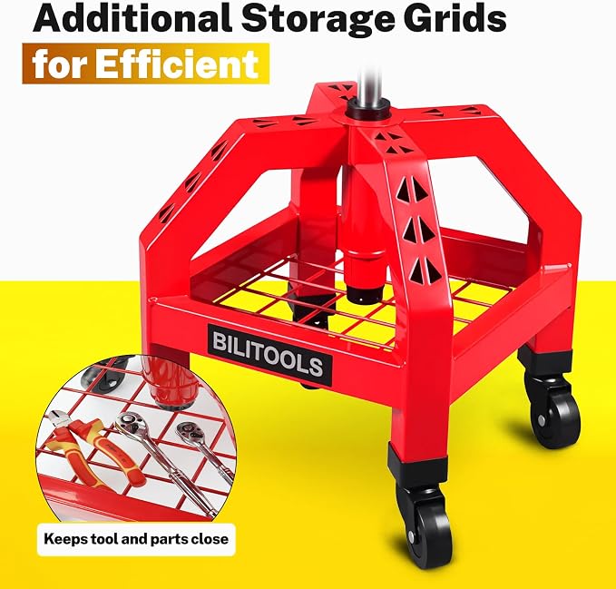 BILITOOLS Heightened Rolling Shop Stools - Image 6