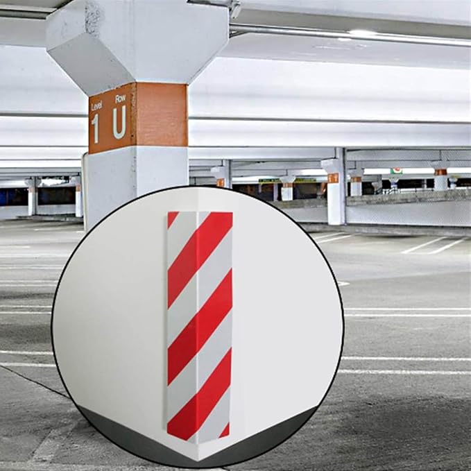 2pcs Garage Wall Guards Wall Protector Cover Yellow and Black Foam Wall Corner - Image 7