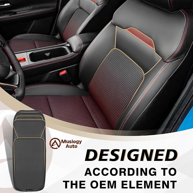 Muslogy Center Console Armrest Cover Compatible - Image 4