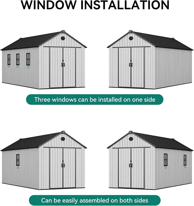 YITAHOME 8x16 FT Outdoor Storage Shed - Image 9