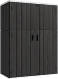 KINYING Outdoor Vertical Storage Shed, 57 Cu.ft Outdoor Storage Cabinet by KINYING