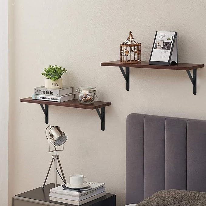 20 Pack L6 x H 4" Black Heavy Duty Shelf Brackets - Image 7