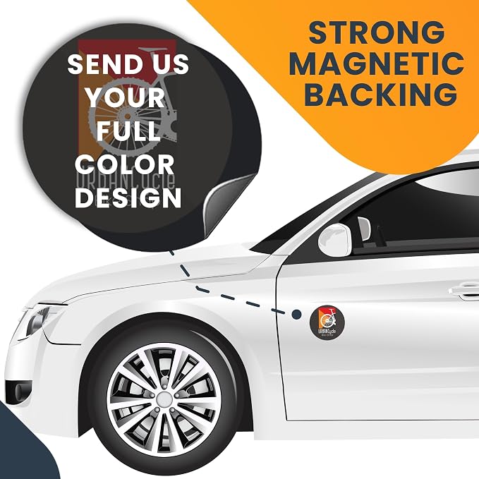 Magnet Me Up Customizable 30 Mil Round Magnet- 5” Weatherproof Car Magnet - Image 4