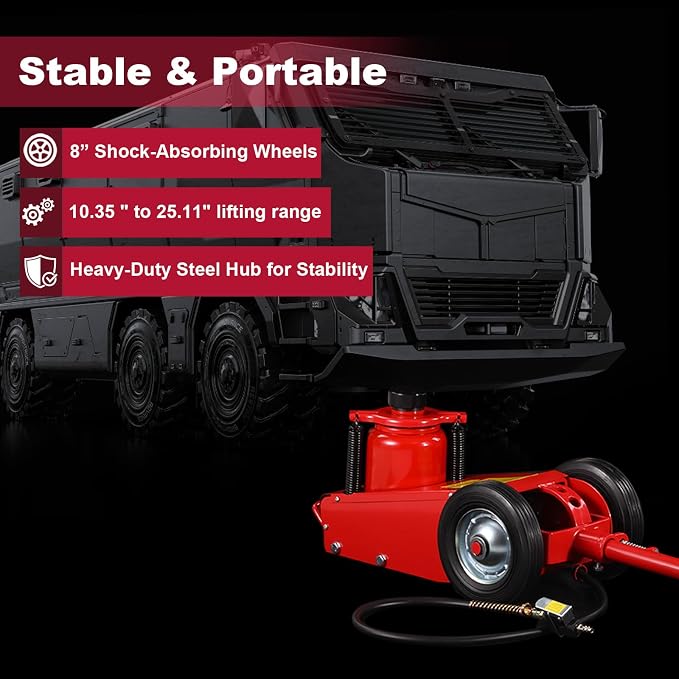 Stark USA Heavy Duty 35-Ton Air Hydraulic Floor Jack - Image 5