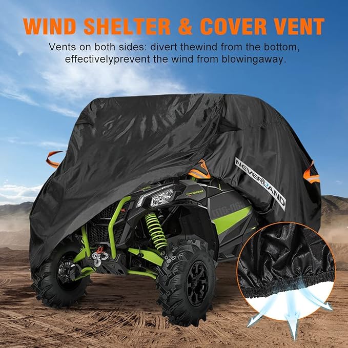 NEVERLAND UTV Cover, All-Weather Protection Side by Side Cover 4-6 Passenger - Image 6