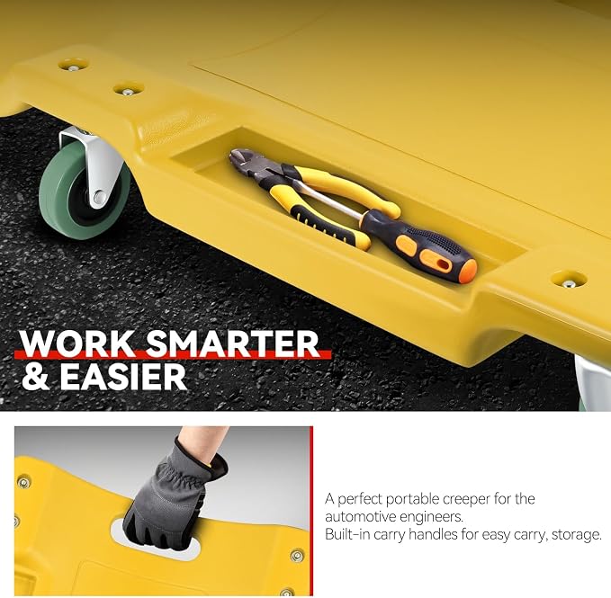 Auto Dynasty 40 Inches Mechanic Creeper, Automotive Garage Repair Low Profile - Image 4
