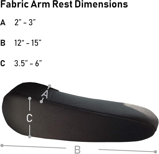 TLH Flat Cloth Fabric Armrest Covers One Pair - Image 3