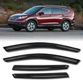 Rain Guards for Car Windows, Tape-On Window Visors Rain Guards Fit for Honda by KYX