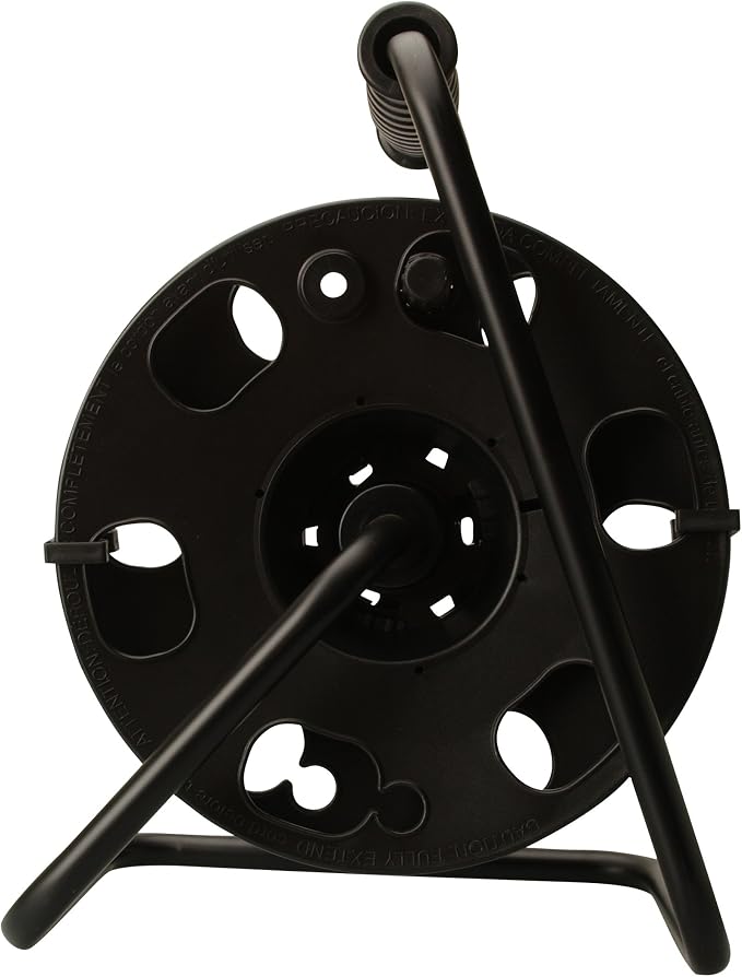 Woods Heavy Duty Metal Extension Cord Reel Stand, Holds up to 100 Ft 14/3 Cords by Woods