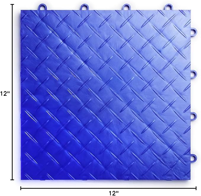 Big Floors RaceDeck Diamond Plate Design, Durable Interlocking Modular Garage - Image 7