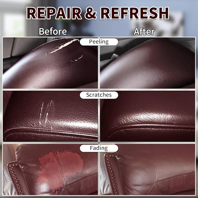 Maroon Leather Recoloring Balm - Image 3