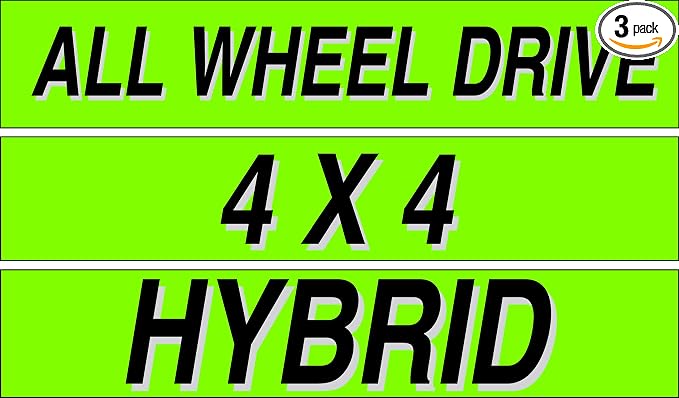 Ez-line Vinyl Windshield Stickers 3 Dozen 15 Inch Chartreuse Slogan Dealership by CarBowz