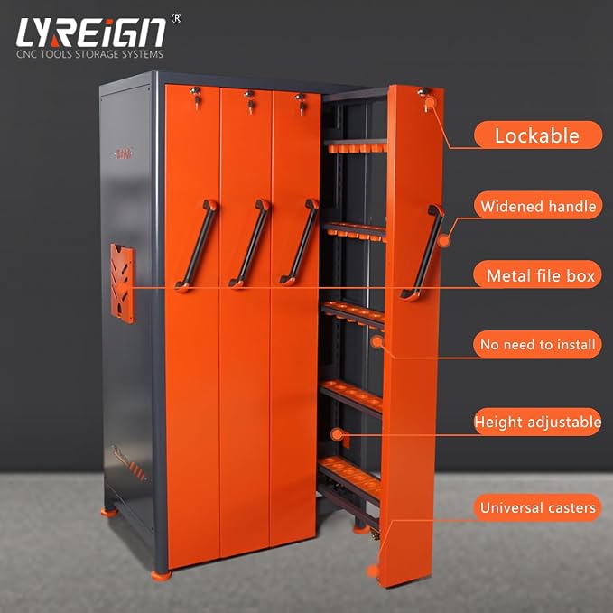 BT50 Vertical Drawer Cabinet, Large Capacity CNC Tool Storage Cabinet, Tool - Image 3
