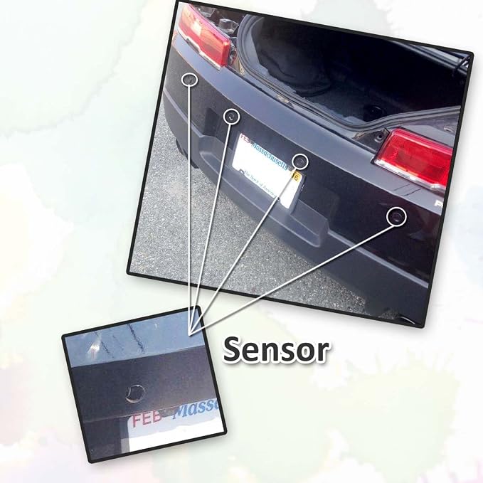 ZONETECh New 4 Parking Sensors LED Display Car Reverse Backup Radar System - Image 4