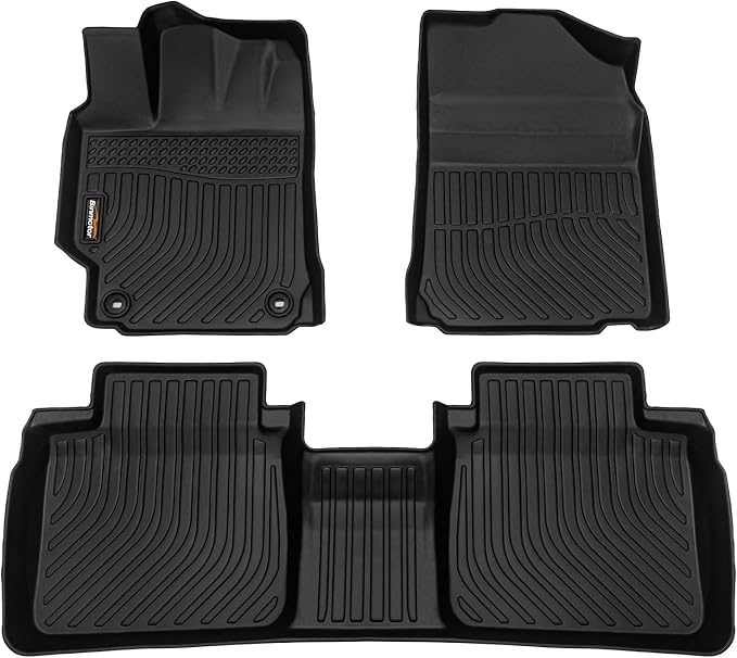 Binmotor-Floor Mats for Toyota Camry 2012-2017, Front & 2nd Row, TPE All by VisittheBinmotor