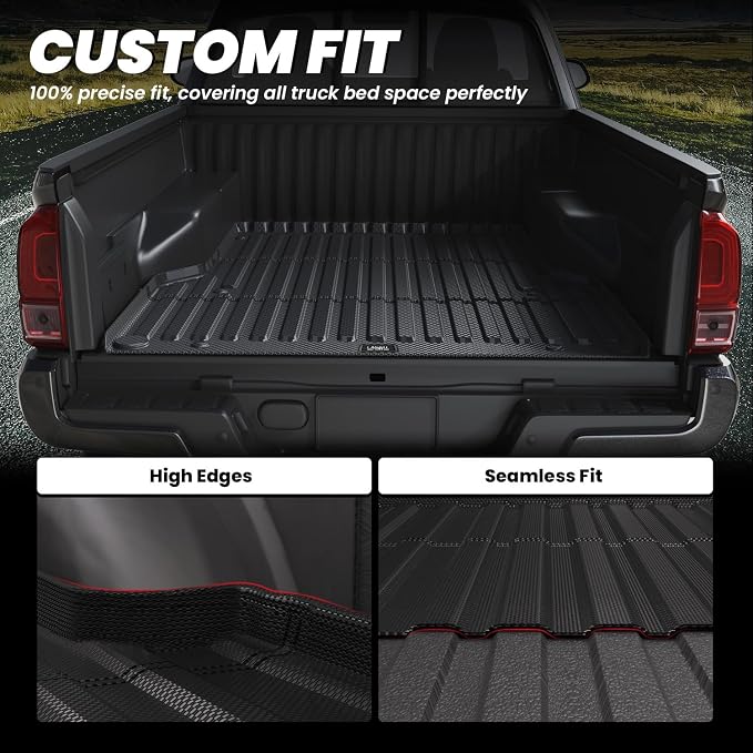 LASFIT Bed Mat for Toyota Tacoma 2023 2022 2021 2020 2019-2005 Truck Bed 6 ft - Image 3