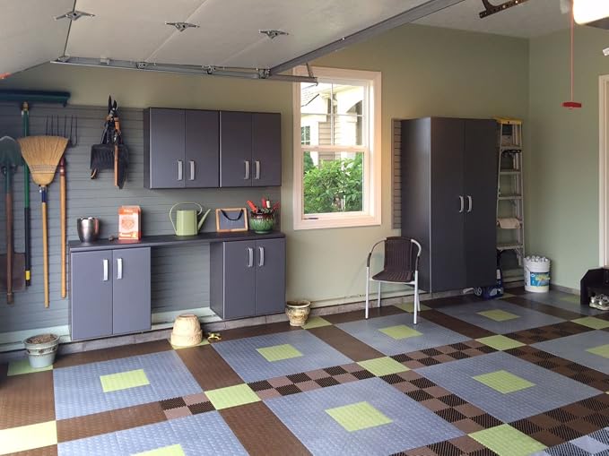 RaceDeck CIR24PURP Durable Interlocking Modular Garage Flooring Tile - Image 4