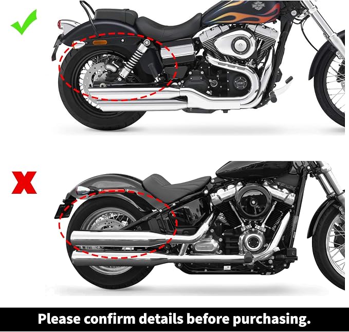 XFMT Gloss Black Hard Saddle bags Trunk w/Lid Latch & Key+Saddlebag Conversion - Image 6