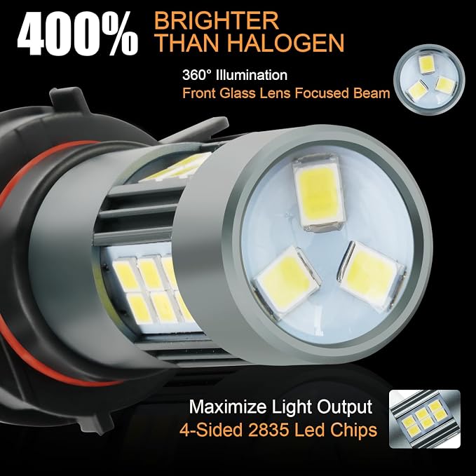 2504 LED Bulbs, PSX24W 12276 Fog Light 6500K Cool White - Image 4
