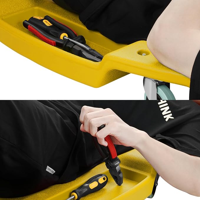 DNA MOTORING 48 Inches Heavy-Duty Low-Profile Roller Automotive Creeper - Image 7