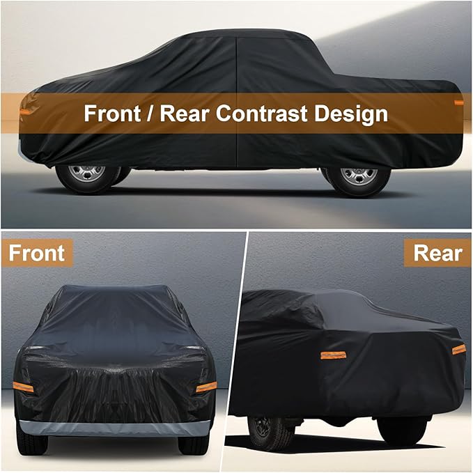 Kayme Truck Cover Custom Fit Dodge Ram 1500 Quad Cab Long Bed. Full Exterior - Image 5