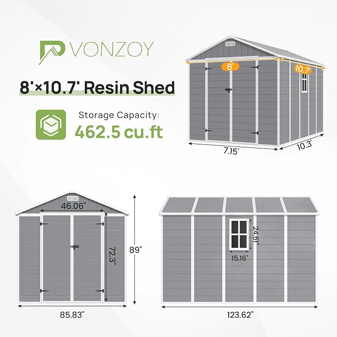 Resin Outdoor Storage Shed - Image 2