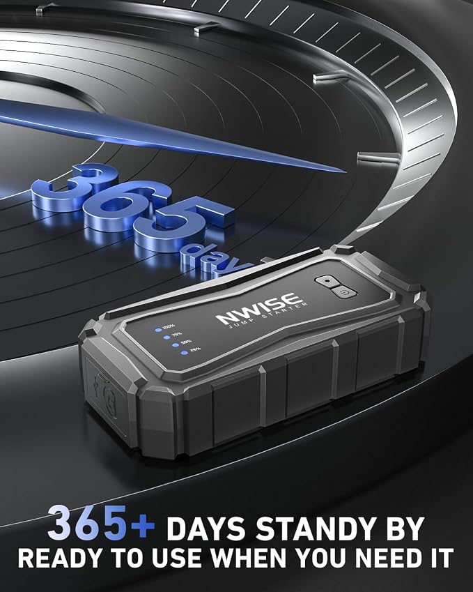 NWISE Car Jump Starter, 6000A Peak 25800mAh Portable Battery Starter - Image 3