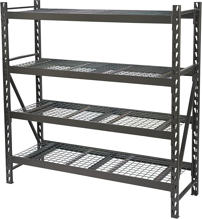 Ironton 4-Tier Industrial Steel Shelving Unit, 000-Pound Load Capacity by Ironton