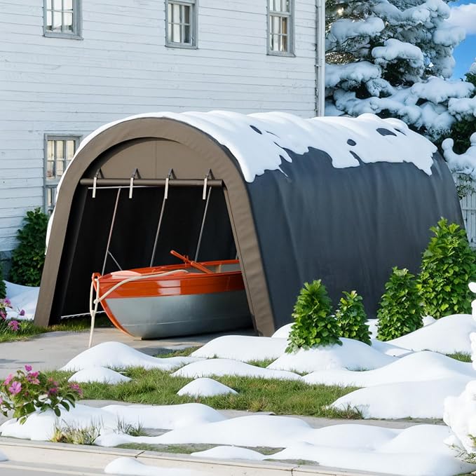 Carport 12x20 ft Heavy Duty, All-Season Waterproof UV Protected Outdoor Car - Image 8
