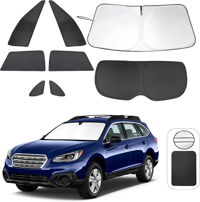 TINGLU Window Shades for Subaru Outback Wagon 2015-2019 Accessories Car Side by TINGLU