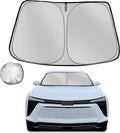 Windshield Sun Shade for 2024-2025 Che-vrolet/Chevy Blazer EV Foldable Sun by Fonowka
