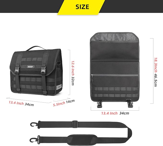 Rhinowalk Motorcycle Saddlebags, Waterproof Saddlebags, Quick Release 13L - Image 2