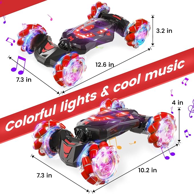 Gesture Sensing RC Stunt Car, Remote Control Car Toys - Image 2